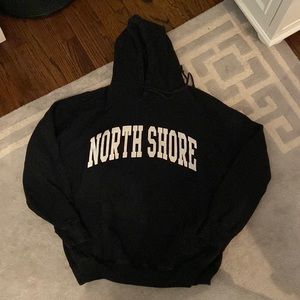Brandy Melville North Shore black oversized hoodie